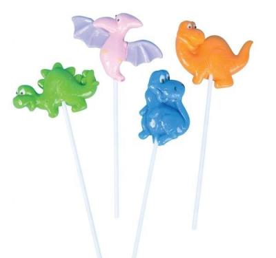 China Normal 2 - 4 Inch Hard Candy Candy Dinosaur Shaped Lollipop for sale