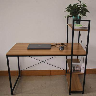 China Customized Modern Single Desks Double Sided Shelf Style Computer Desks PC Laptop Study Table for sale