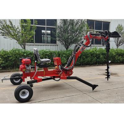 China Mini Back Hoe Garden ATV Excavator Mini Back Hoe Garden Towable Portable Agriculture Atv Backhoe For Sale for sale