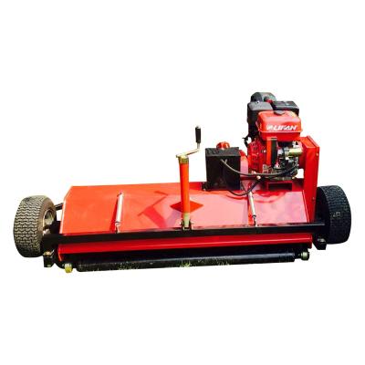 China optional 4-Stroke side wheel and rear wheel atv flail mower for sale