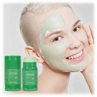 China Anti-Wrinkle Facial Skin Scrubbing Vegan Face Pore Detox Mud Deep Cleansing Green Tea Clay Mask Stick for sale