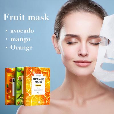 China Moisturizer Fruit Moisturizing Facemask Facial Vitamin C Whitening Beauty Private Label Skin Care Organic Custom Mask for sale