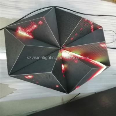 China Curving Advertising Led Screen Video Soft Curtain Flexible Led Module for sale