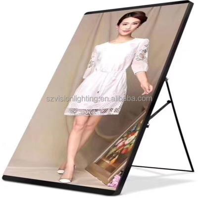 China The other lean with the leg support position on the floor LED display board for sale