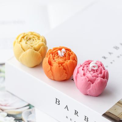 China Rose Flower Silicone Ice Cube Viable Candle Mold Soap Foam Whiskey Ice Ball Silicone Baking Tool Handmade for sale