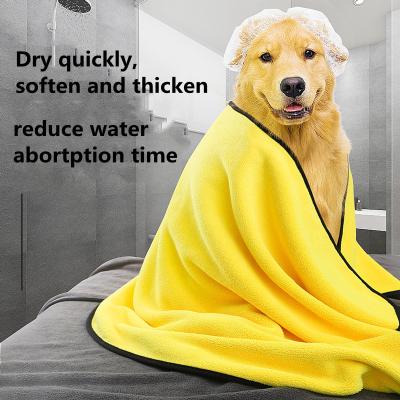 China Durable Strong Absorption Washcloth Water Towel Bath Pet Towel Absorbent Cleaning Towel for sale