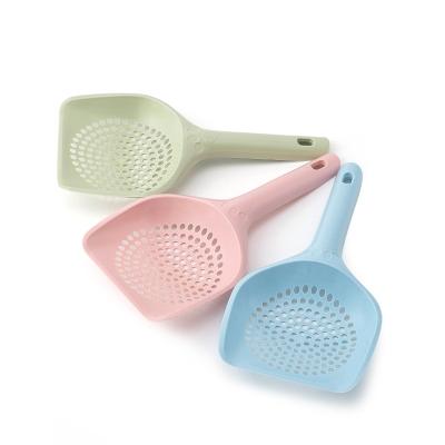 China Clean Easy Stored Up Cat Litter Scoop Durable Plastic Cat Toilet Pets Poop Scooper Dirty Free Cheap Hand Pet Scoop for sale