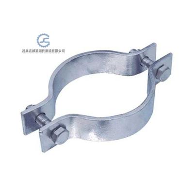 China Custom Solid Stainless Steel Power Gold Load U-Bolt Pipe Saddle Clamp for sale