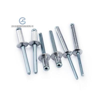 China Aluminum Custom Fastener Solid Open Type Blind Rivet Nails Rivets for sale