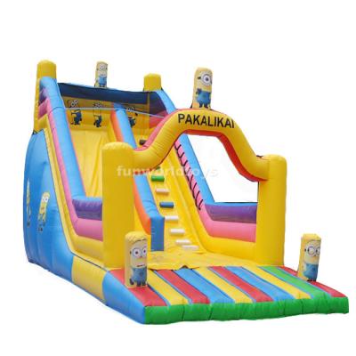 China Commercial Outdoor Rental or Home Use Kid Made Inflatable Dry Jumping Bouncy Slides Inflatable Game For Kids for sale