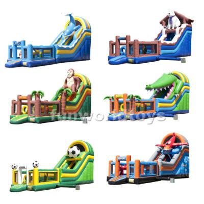 China Commercial Inflatable Dry Slide Rental Or Home Use Dry Animal Slide Mini Slides For Sale for sale