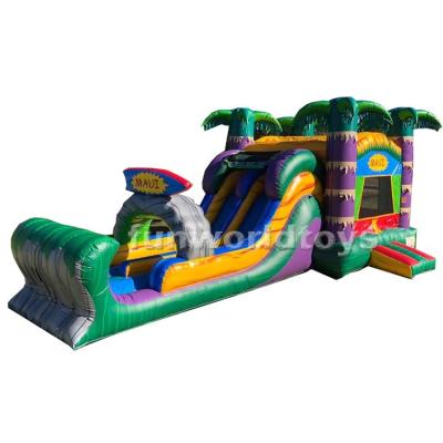 China Wholesale Professional Rental or Home Use Kids Outdoor Party Bouncing Jumpers Double Lane Maui Inflatable Combo Jumper for sale