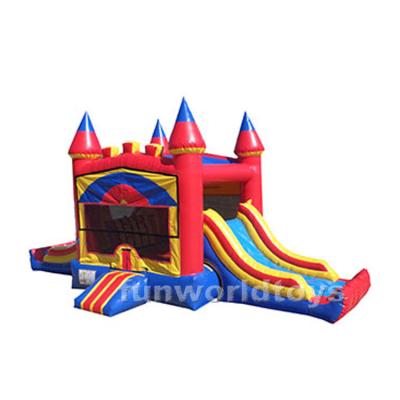 China Inflatable Wet Dry Combination Combination Inflatable Bounce and Slide Use Inflatable House Rental or Home Bouncer on Sale for sale