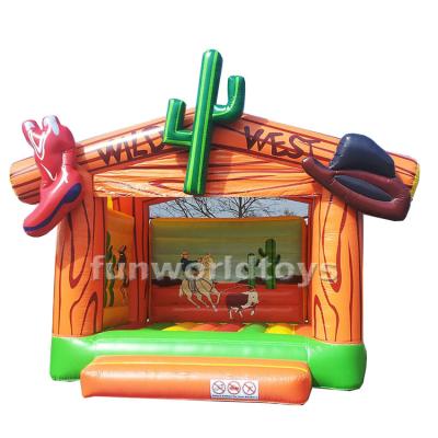 China Rental Inflatable Bouncy Castle Bouncy Castle West Inflatable Bouncy House Or Home Use Bouncer For Sale for sale