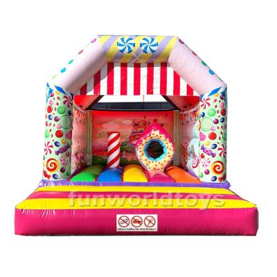 China Rental Or Home Use Candy Inflatable Bouncer Pop Up House Inflatable Bouncer For Sale for sale