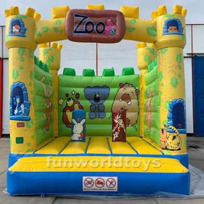 China Commercial Inflatable Bounce House Zoo Bouncer Rental Or Home Use Inflatable Bouncer For Sale for sale