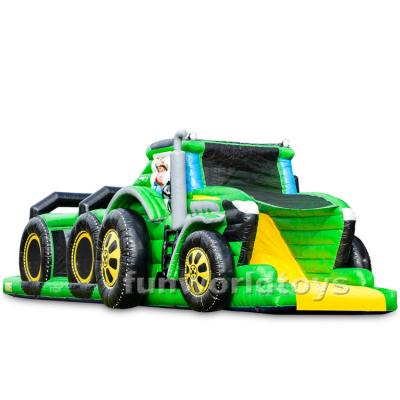 China Funny Tractor Comb Obstacle Course Party Rentals Inflatable Organized Inflatable Obstacle Course Hire Or Home Use For Events for sale