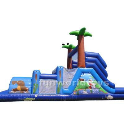 China Hot Party Rental Or Home Use Inflatable Obstacle Course Inflatable Bouncer With Obstacle Course For Kids for sale