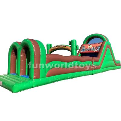 China Rental Or Home Use Amusement Inflatable Obstacle Course Inflatable Combo Bouncy Castle For Sale for sale