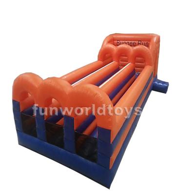 China Inflatable Rental Or Home Use 3 Lanes Bungee Racing Inflatable Sport Games Fun Games For Adults And Kids for sale