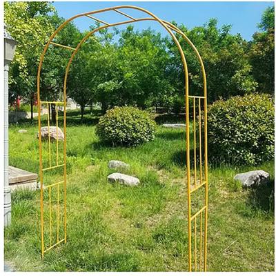 China Modern Outdoor Decorative Balcony Garden Flower Rack Arch Garden Rising Bracket Fully Galvanized Steel Pipe for sale