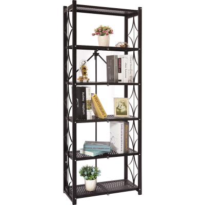 China Sustainable 6 Tiers Folding Garage Shelving Shelving Steel Shelving Preassembled No Need Tools for sale