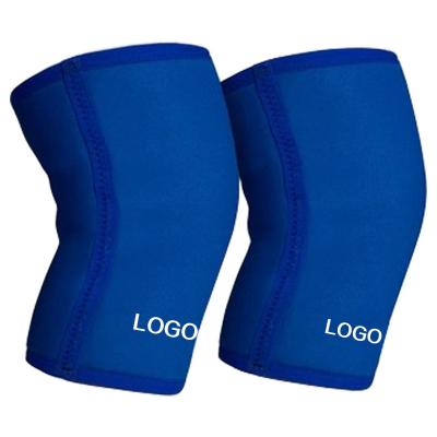 China Weightlifting Exercise Customize Logo Support Elastic Compression Knee Pad Knee Sleeve powerlifting for sale