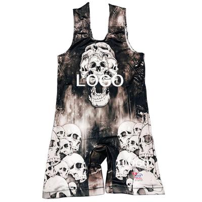 China Best Quality Breathable Gym Training Weightlifting Singlet For Men for sale