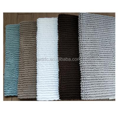 China 100% Polyester Microfiber Chenille Bath Mat Anti Slip Shower Cover Anti Slip Foot Mat for sale