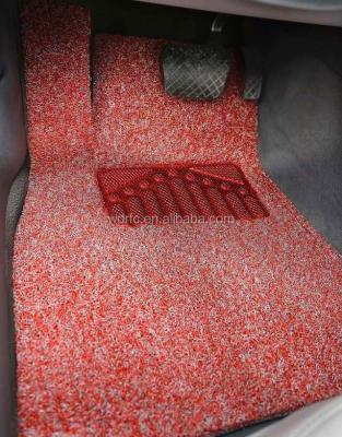 China Transparent PVC/Plastic 100%PVC Coir Car Mat for sale