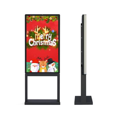 China Outdoor Hot Selling Customized IP65 Touch Screen Ultra Thin Outdoor Factory Totem Kiosk Waterproof Outdoor Advertising Player for sale