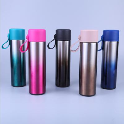 China Hot Selling Minimalist Double Wall Water Bottle 500ml Stainless Steel Insulated Vacuum Thermos Flask By Vacuum for sale