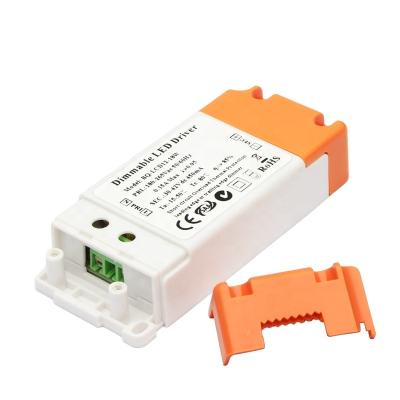 China Dimmable triac driver boqi dimmable led triac driver 42v 400ma 18w dimming led driver with CE SAA for sale