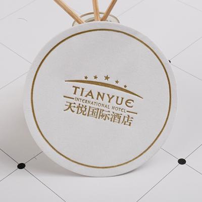 China Customized Sustainable Professional Advertising Disposable Paper Coaster Hotel Tissue Paper Coaster for sale