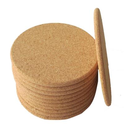 China Viable Promotional Empty Cheap Cork Coasters Soft Cork Mat for sale