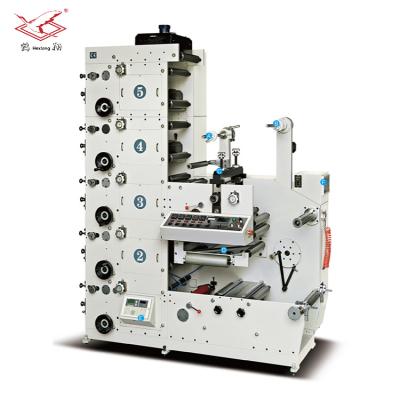 China Label Printing Hexiang , 7 Colors Stack Type Flexo Printing Machine for sale