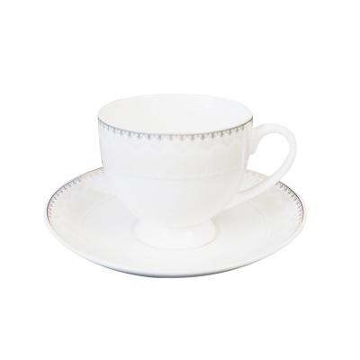 China Modern Modern 12 Pcs Porcelain Cup And Saucer Cups Set New Bone China for sale