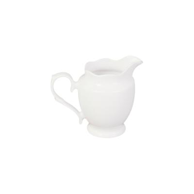 China New Heyun Soft Bone China Creamer Vintage Teapots Gift White Irregular Teapot for sale