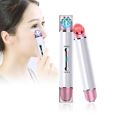 China Wrinkle Pen Massager Remover Anti Aging Face Wrinkle Eye Massager Stick Massaggio Occhi Maschera Multifunctional Beauty Equipment Frequency Radio for sale