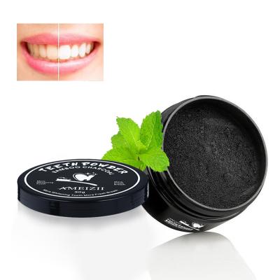 China Outstanding Whitening Effect AMEIZII Natural Teeth Whitening Powder Blanqueador De Dientes Oral Care Cleaner Activated Charcoal Bleach Teeth Whitening Powder for sale