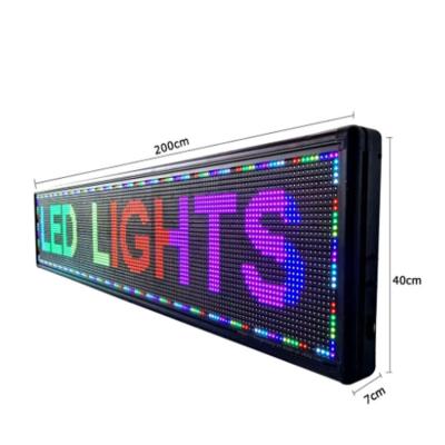 China P5P8single color dip p10 320X160MM LED module outdoor indoor LED WiFi running message text led display board for sale