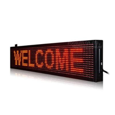 China Customized semi outdoor led moving message display sign board programmable led module P10P8 P5 led scrolling text sign for sale