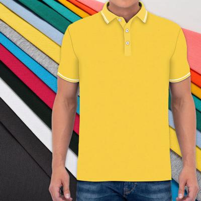 China Anti Static Mens Pique Knitted Cotton Fabrics For Polo Shirt Fabric 100% Cotton for sale