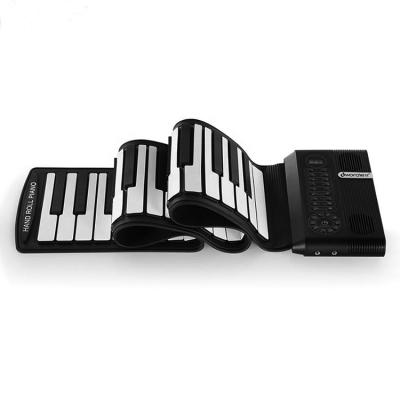 China External 88 Keys Weighted Piano Digital Roll Support Up Small Electric Child Grand Piano Black 6 Silicon for sale