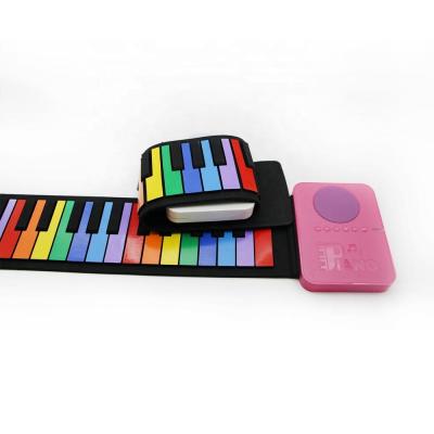 China Hot Portable Digital Keyboard Flexible Piano 37 Keys Disc Wind Up Electronic Piano Toys for sale