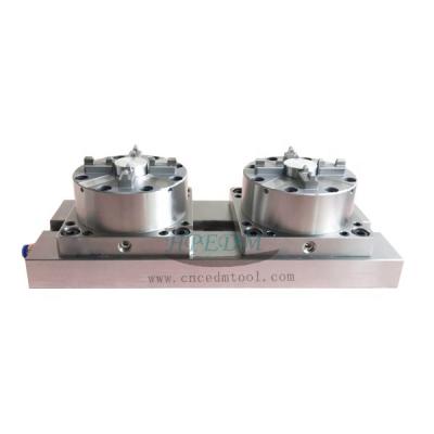 China For CNC Machine Precision CNC Machining Pneumatic Dual Chuck With Base Plate HE-C06432 for sale