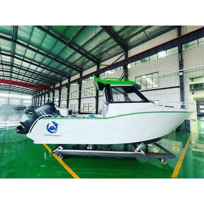 China 21ft Profisher Offshore Fishing Boat Aluminum Alloy Cuddy Cabin Aluminum Fishing Boat With CE for sale