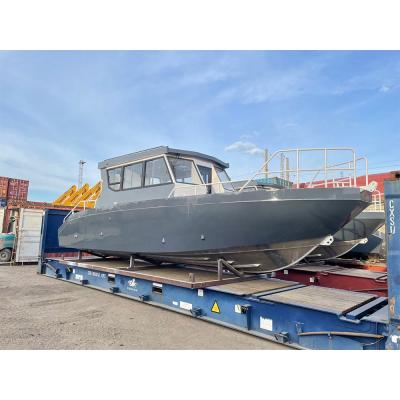 China Fishing high speed outboard speed boat aluminum military work boat ocean boat for police use for sale