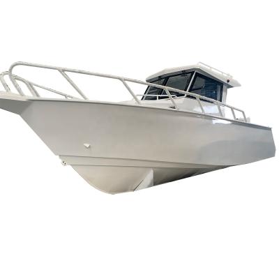 China Cruising rowing fishing racing gospel 9m/29ft aluminum plate center cabin boat as fishing boat and speed yacht for sale for sale