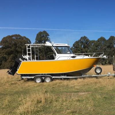 China Fishing 23ft Aluminum Alloy Dish Cuddy Cabin Boat Professional Fishing Boat For Sale Sydney for sale